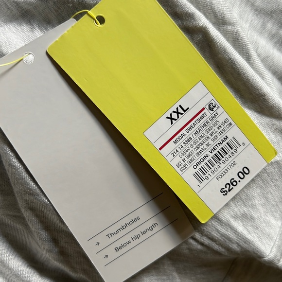 All in Motion™ Women's Super Soft Modal Sweatshirt - Heather Gray - Picture 3 of 3